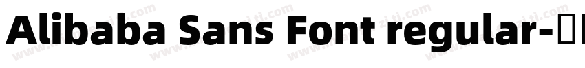 Alibaba Sans Font regular字体转换